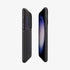 ACS05639 - Galaxy S23 Ultra Case Optik Armor in black showing the back with lens protector slot open